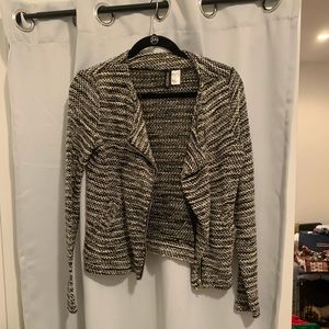 H&M textured moto jacket